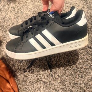 adidas Black and White Low-Top Sneakers